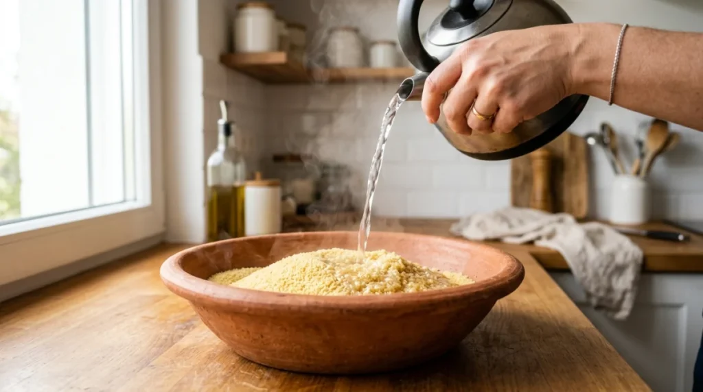 comment preparer la semoule de couscous