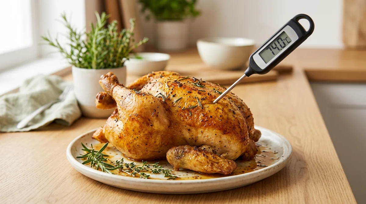combien de temps cuisson poulet au four