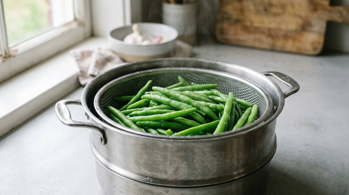 combien de temps de cuisson pour des haricots verts