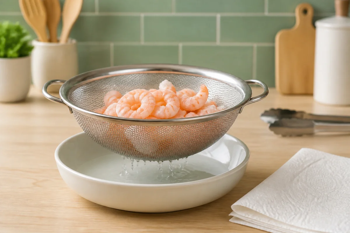 Comment bien décongeler des crevettes