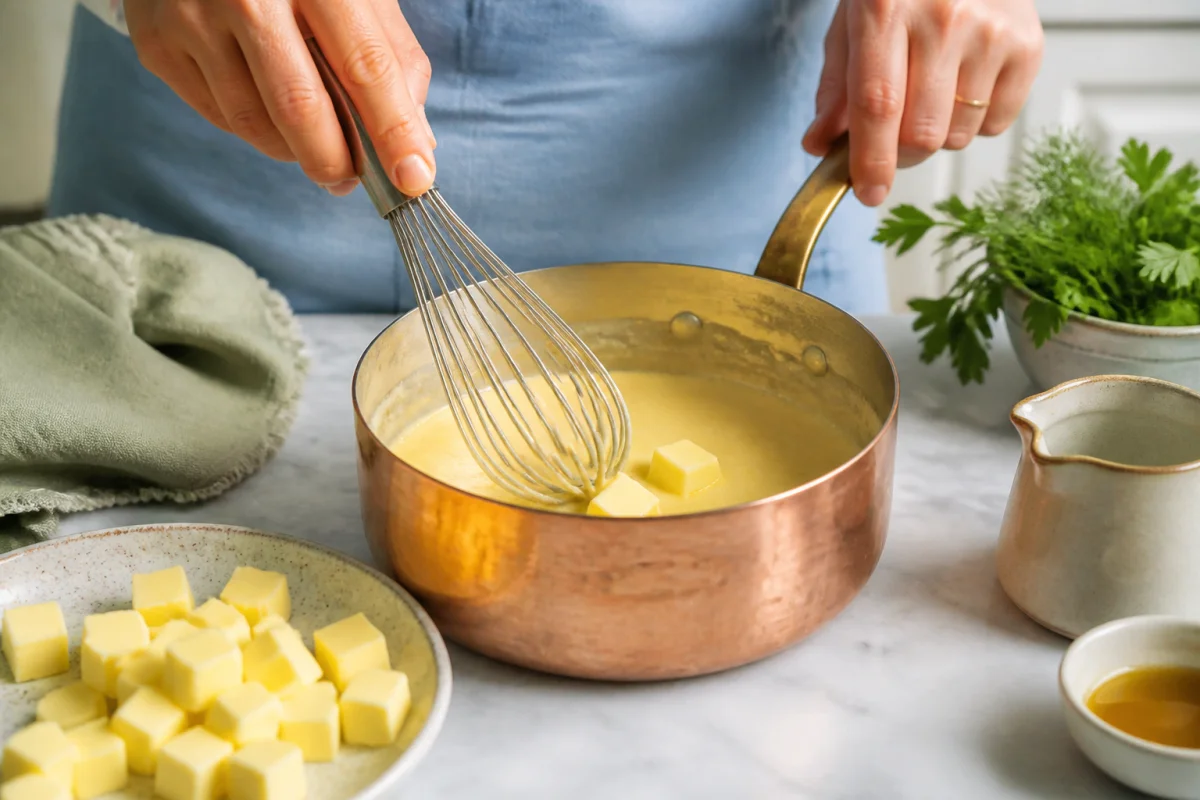 Sauce au beurre blanc pour poisson facile et onctueuse